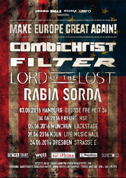 Make Europe Great Again - Tour mit Combichrist Flyer