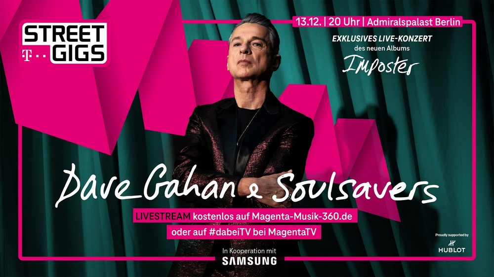 DAVE GAHAN & Soulsavers - exklusives Deutschland-Livekonzert