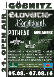 Gössnitz Open Air 2016 Flyer