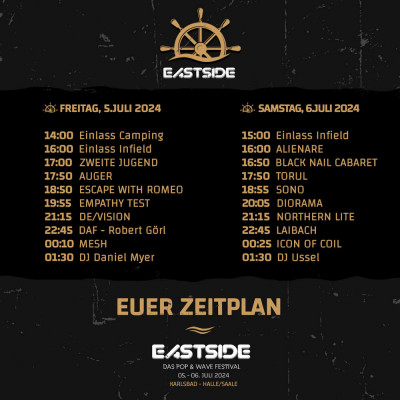 East Side 2024 Running Order