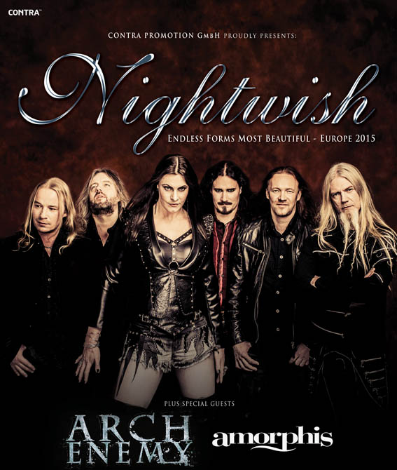 NIGHTWISH - Europatour Endless Forms Most Beautiful 2015