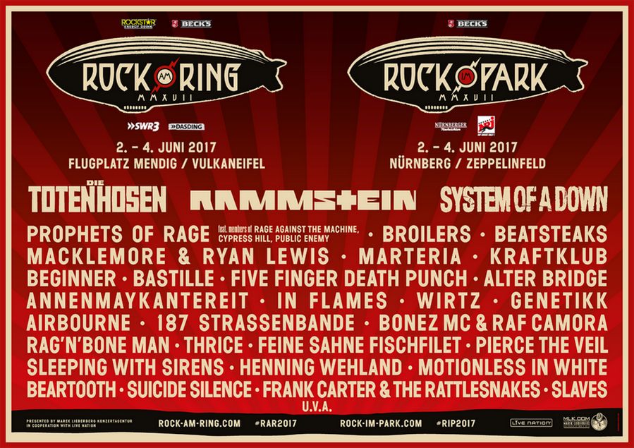 Line Up der Zwillingsfestivals 2017