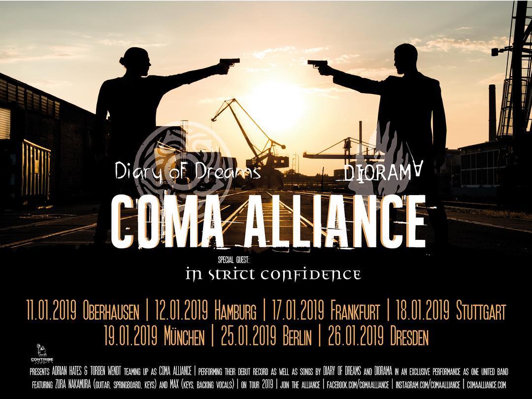 COMA ALLIANCE - neues Projekt Torben Wendt mit Adrian Hates und Musikern