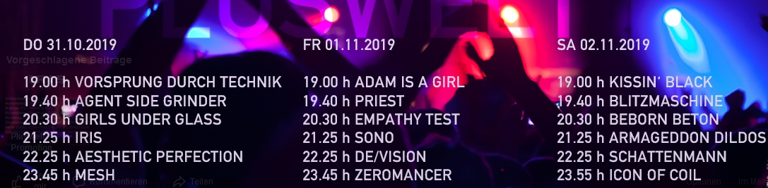 Pluswelt Festival Oberhausen 2019 Zeitplan