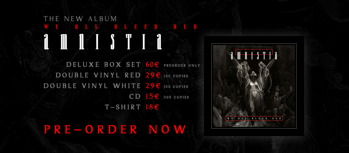 Amnistia We All Bleed Red Varianten