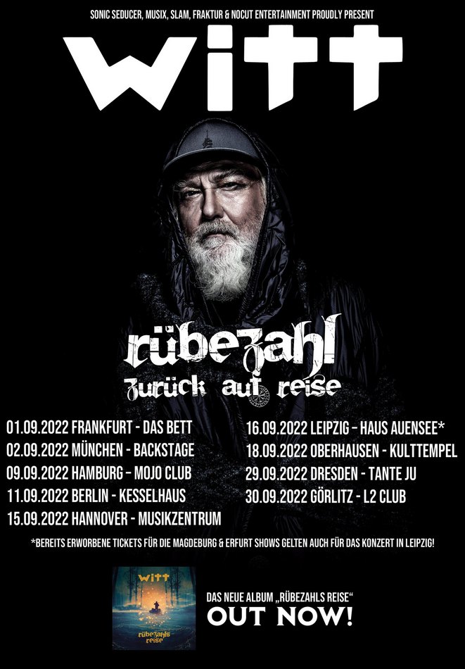 Joachim Witt Rübezahl Zurück auf Reise Tourdaten 2022