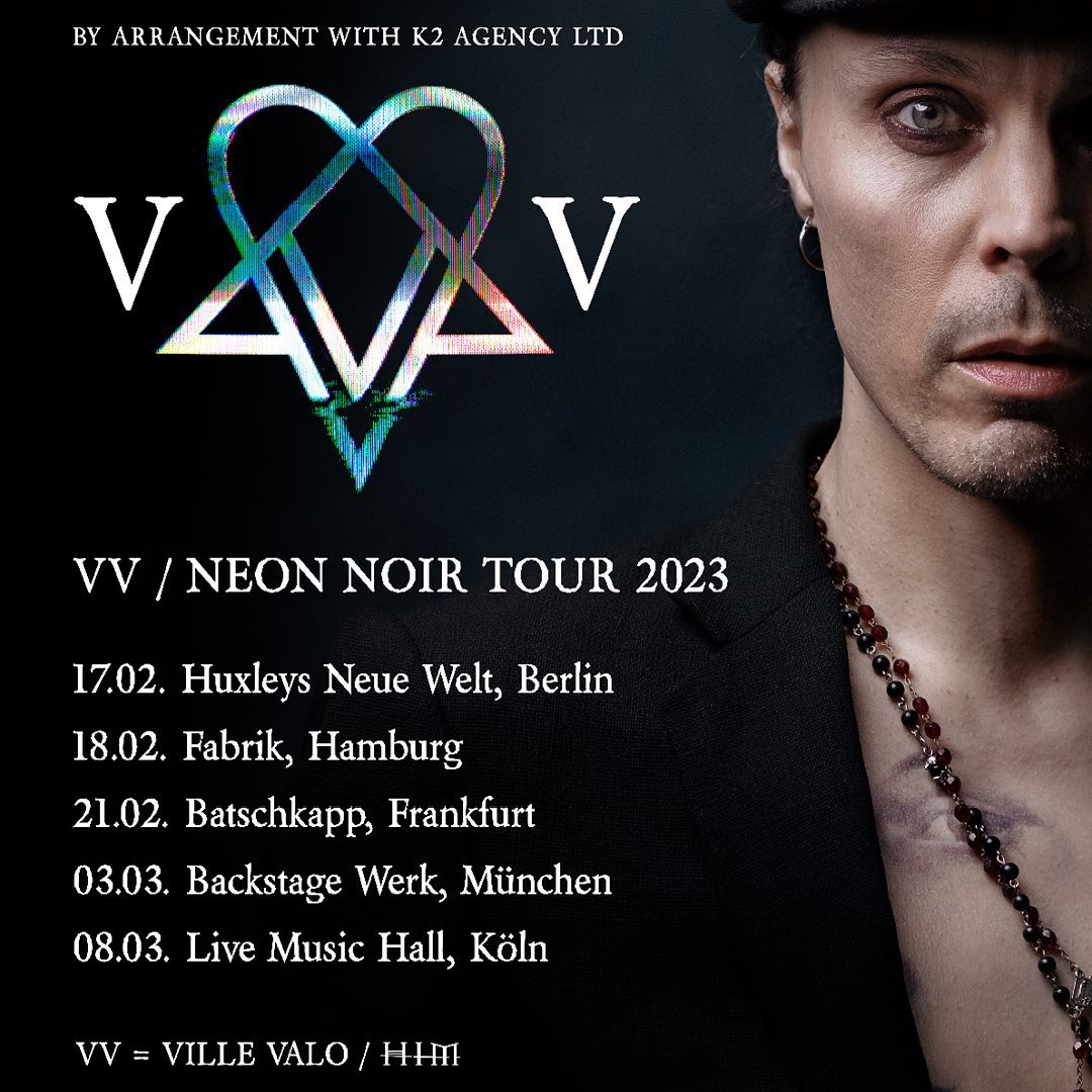 VILLE Valo (HIM) kehrt Solo zurück - neue Single und Headliner-Tour 2023