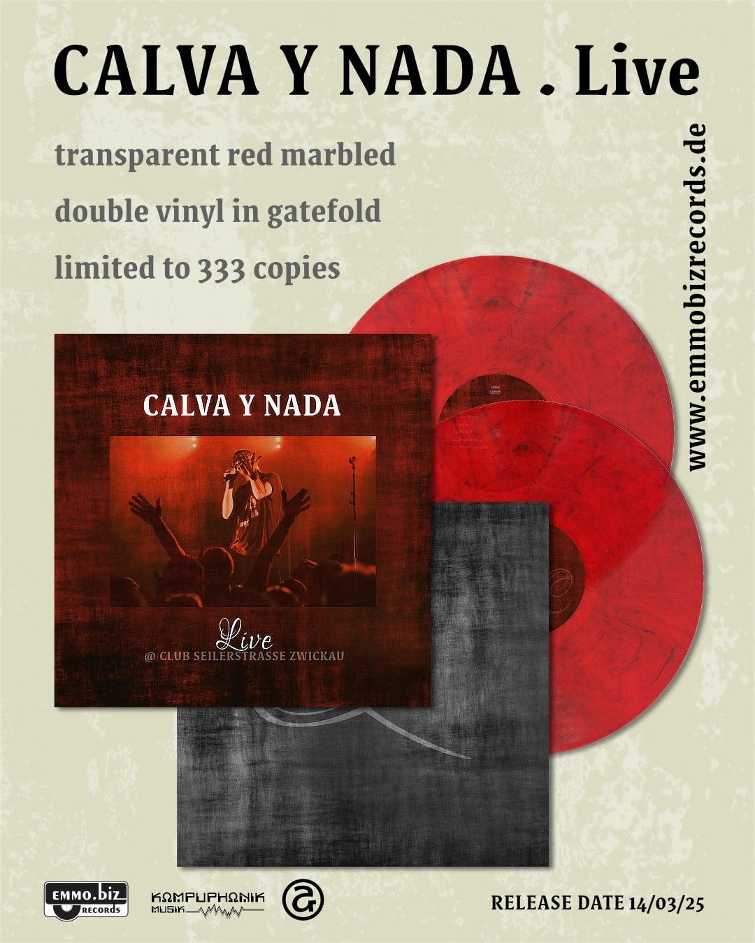 Calva Y Nada Vinyl Red 333
