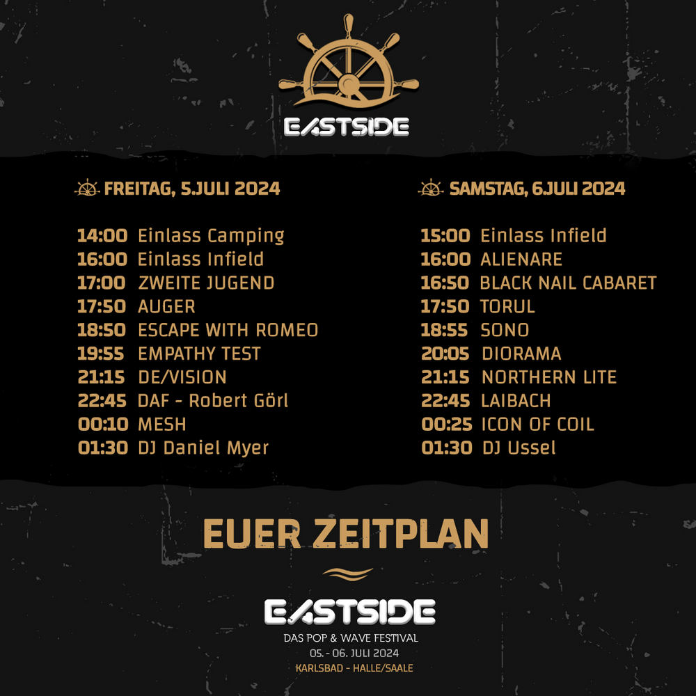East Side 2024 Running Order