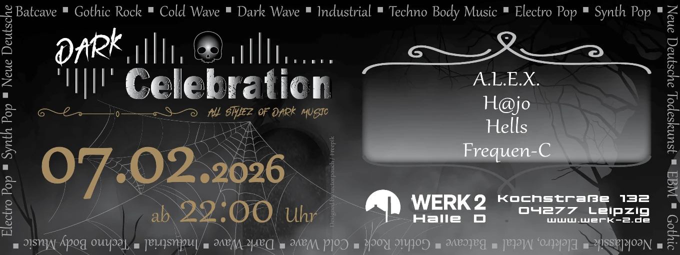 Dark Celebration Party -  All Stylez of Dark Music am 07.02.2026 in Leipzig