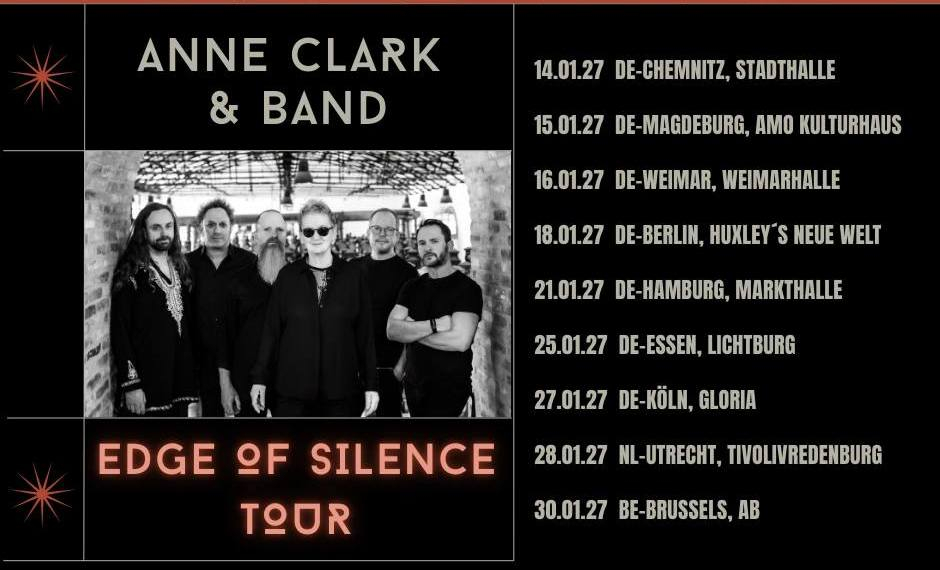 Anne Clark Edge OF Silence Tour 2027